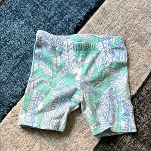Tropical Leaf Print Shorts